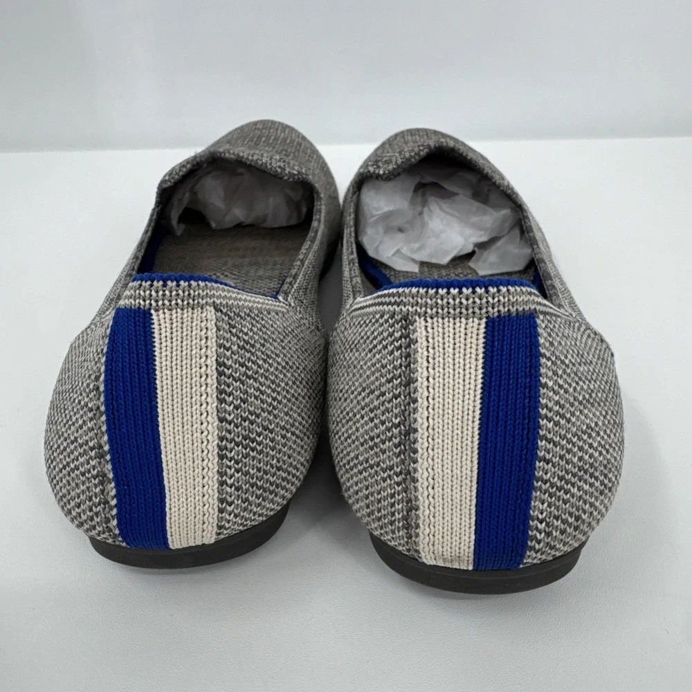 Rothy's Gray Taupe Heathered Loafers Women's 7.5 Casual Quite Luxury Minimalist